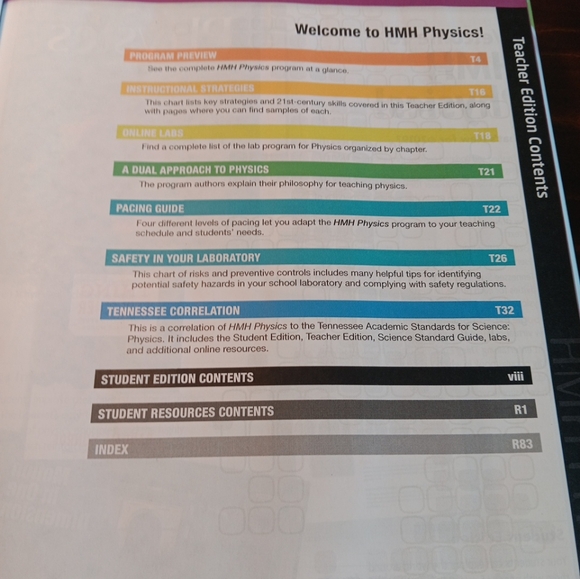 HMH PHYSICS: TEACHERS EDITIOM 2019 By Houghton Mifflin Harcourt Tenn Homeschool - Picture 3 of 6